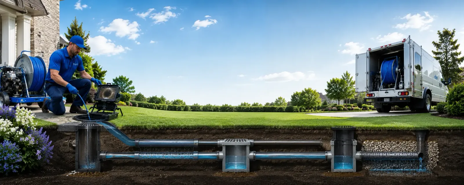 Outdoor drain cleaning information for White River, SD